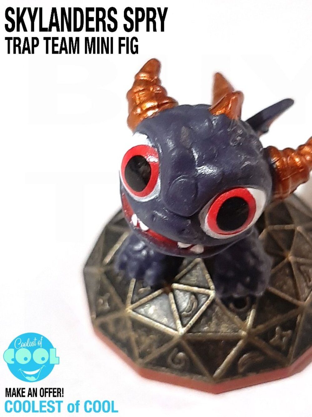 Skylanders Trap Team Spry mini dragon loose figure Orange Base good